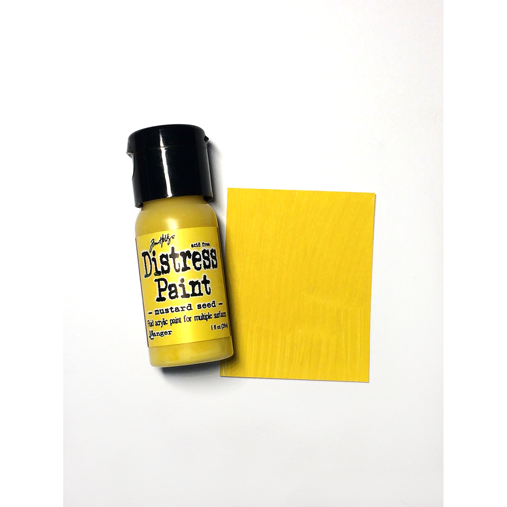 Tim Holtz Flip Top Distress Paint MUSTARD SEED Ranger TDF53125 Color Swatch