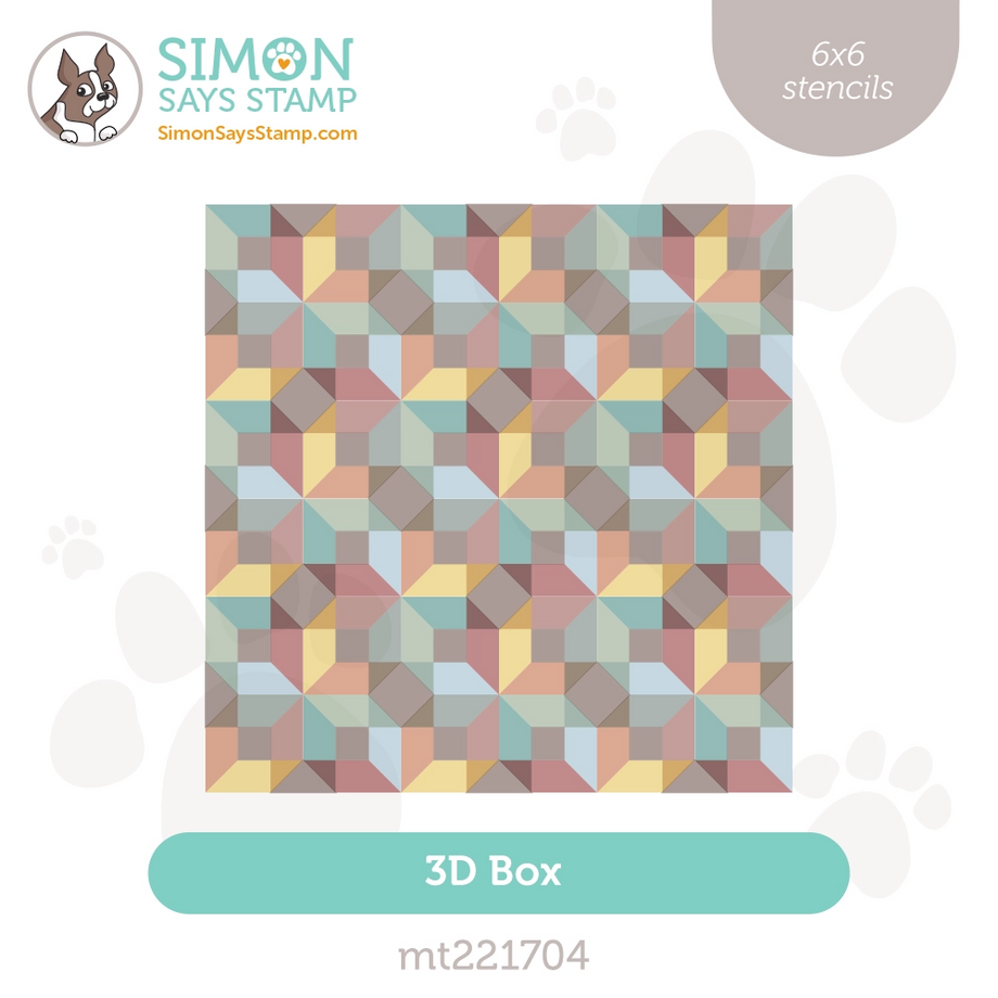 Simon Says Stamp Set of 2 Stencils 3D Box mt221704 Season Of Wonder