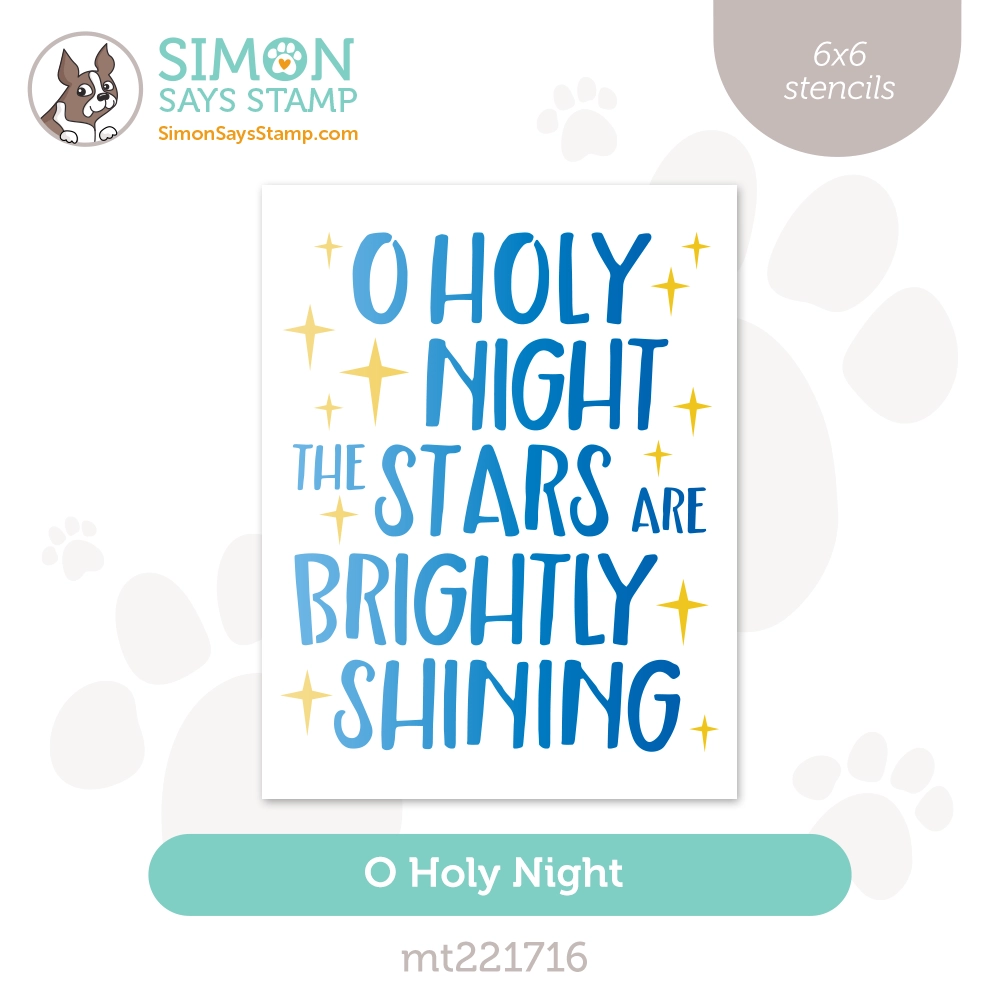 Simon Says Stamp Stencils O Holy Night mt221716 All The Joy