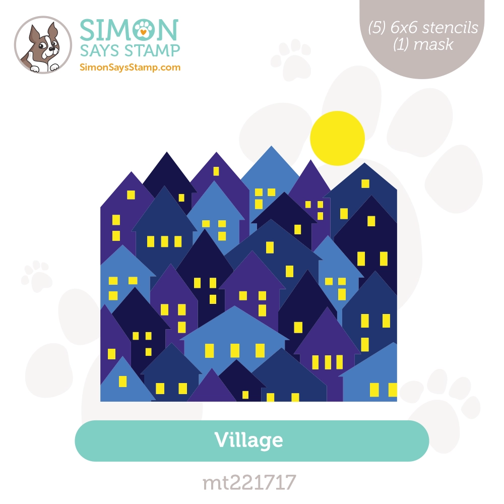 Simon Says Stamp Stencils Village mt221717 All The Joy