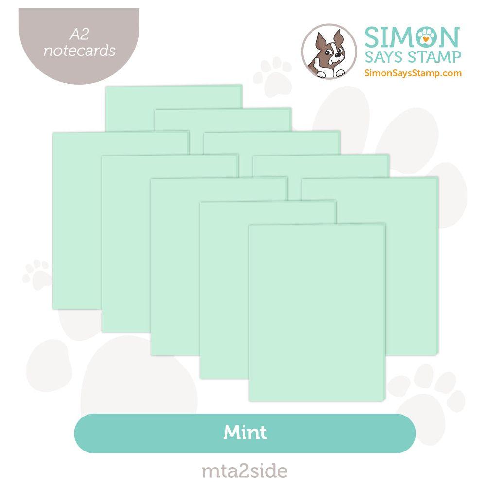 Simon Says Stamp Mint A2 Side-Fold Scored Cards 100# 10 Pack mta2side Festive Fun