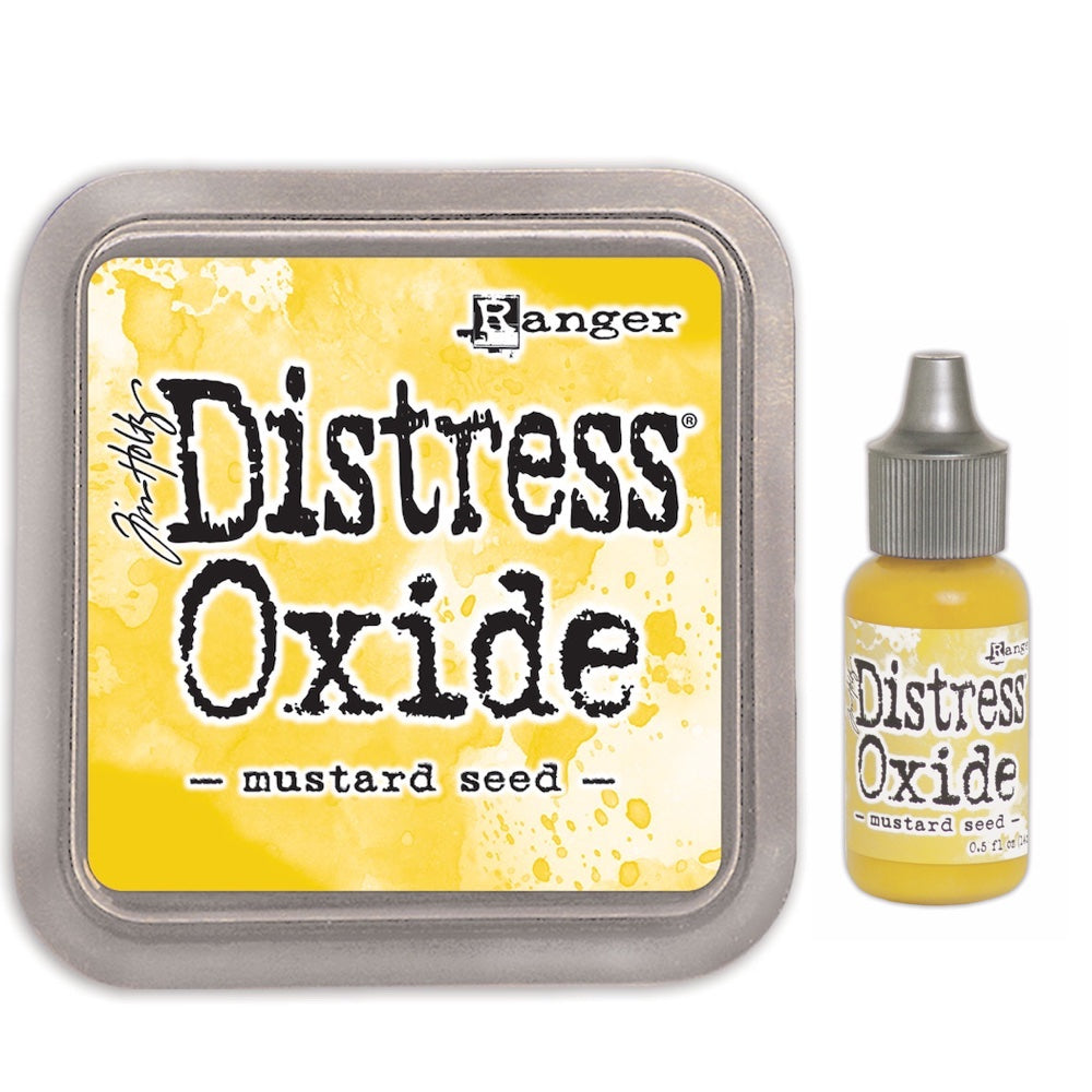 Tim Holtz Distress Mustard Seed Oxide Ink Pad And Reinker Bundle Ranger