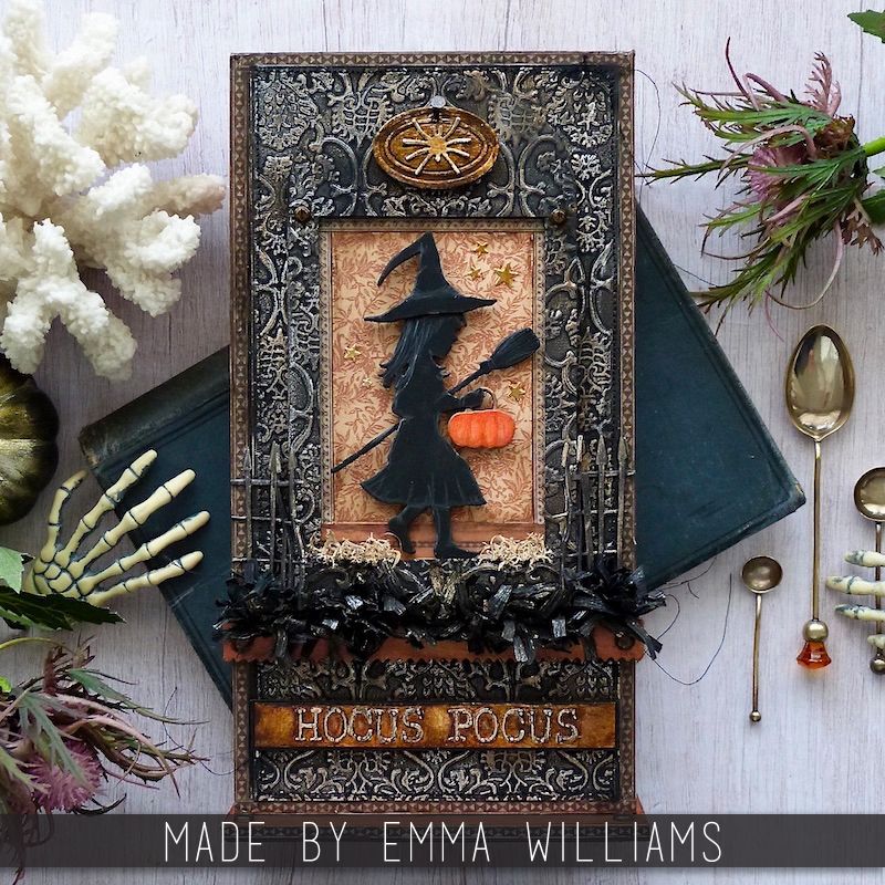 Tim Holtz Sizzix Tapestry ML Texture Fades Embossing Folder 666388 hocus pocus