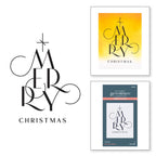BP-056 Spellbinders Chic Merry Christmas BetterPress Press Plate chrismas
