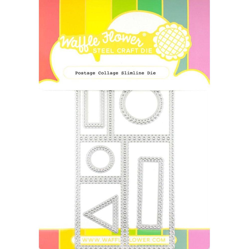 Waffle Flower Postage Collage Slimline Dies 421586