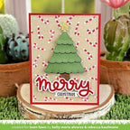 Lawn Fawn Candy Cane Background Stencils lf3535 Merry Christmas