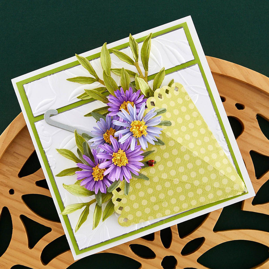 s5-610 Spellbinders Garden Parasol Etched Dies pretty flowers