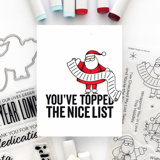 My Favorite Things Nicest on the List Clear Stamp and Die You've Topped the Nice List | color-code:alt1