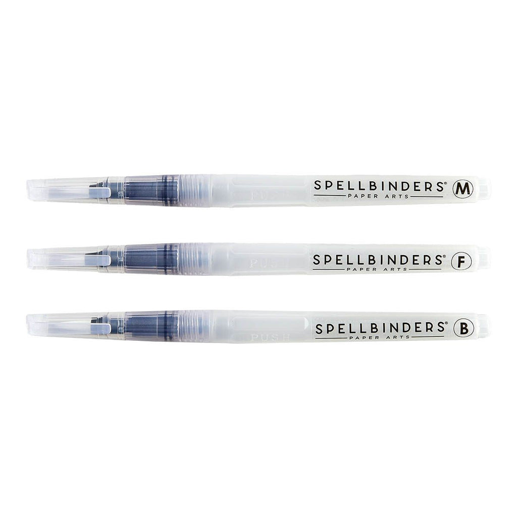 t-061 Spellbinders Water Brush Set 3 Pack
