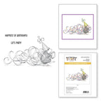 rsc-010 Spellbinders Party Streamers Cling Rubber Stamps product image