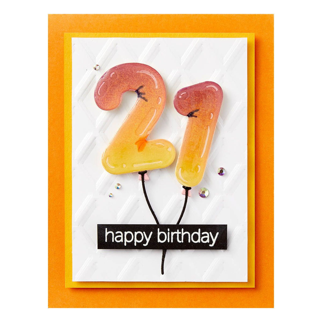 s5-614 Spellbinders Birthday Balloons Etched Dies happy birthday