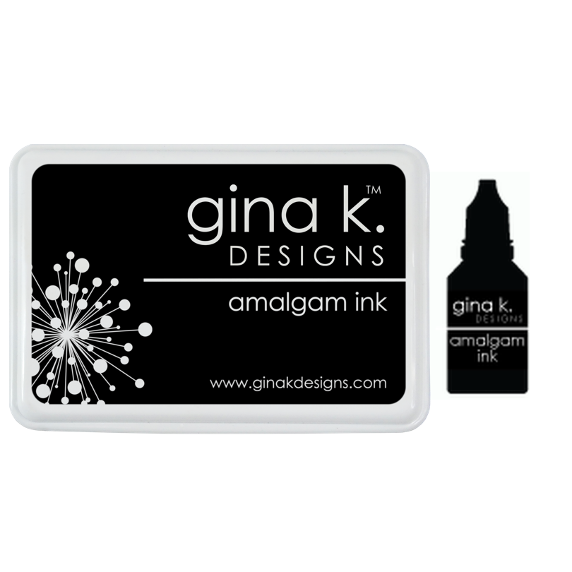 Gina K Designs Obsidian Amalgam Ink Pad and Reinker new