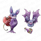 Stamping Bella Oddball Batty Duo Cling Stamps eb1248