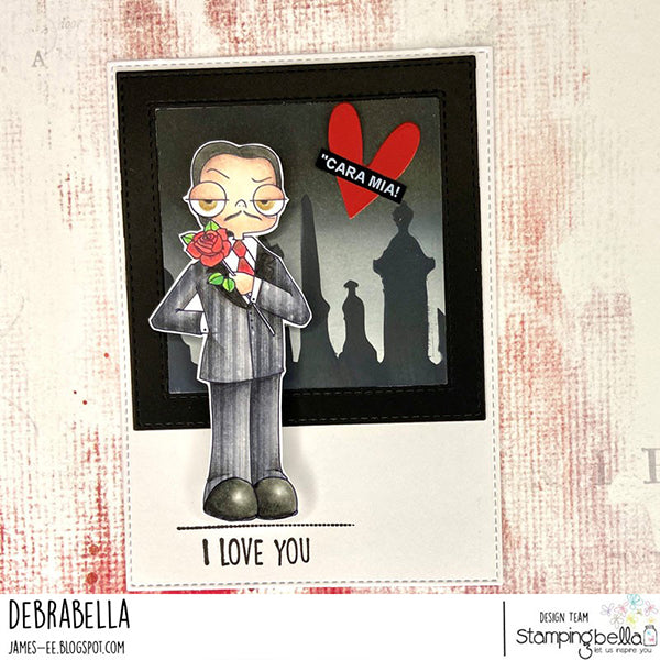 Stamping Bella Oddball Spooky Guy Cling Stamp eb1257 love you gomez addams