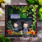 Stamping Bella Oddball Spooky Kids Cling Stamps eb1259 wednesday pugsley addams