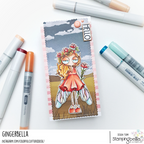 Stamping Bella Oddball Spring Fairy Cling Stamp eb1301 hello