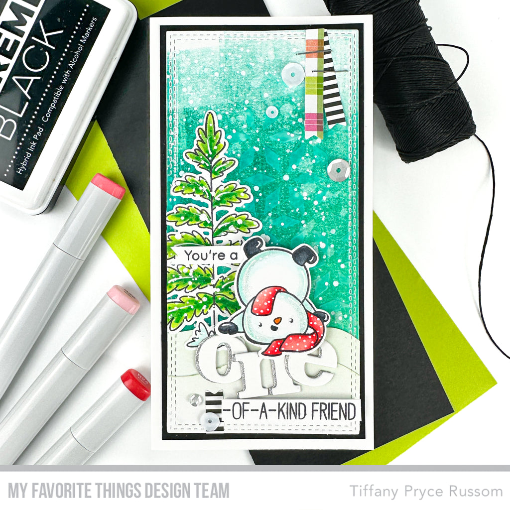 My Favorite Things Snow Happy Clear Stamps and Dies Set One of a kind Friend | color-code:alt2