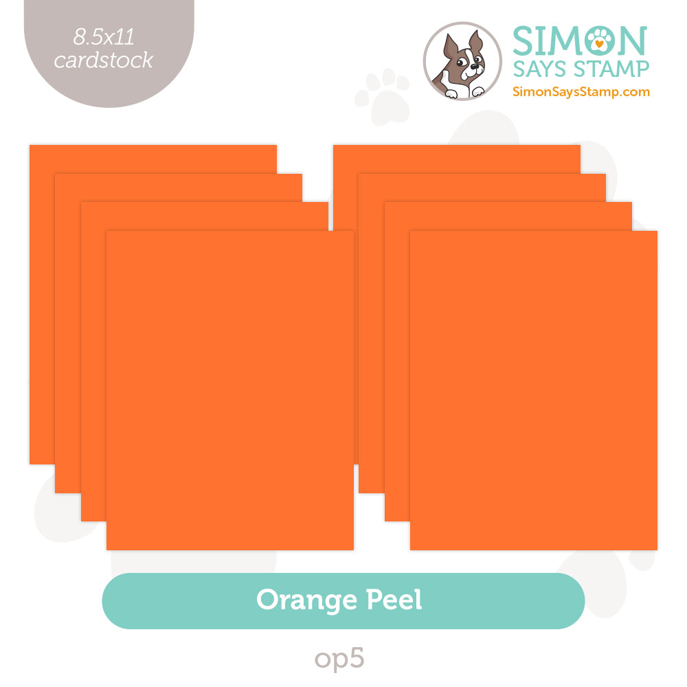 Simon Says Stamp Cardstock 100lb Orange Peel OP5