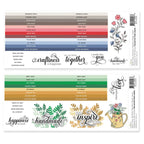 Altenew Warm Gray, Tea Party, Northern Shore, Green Meadows, Fall Harvest Round Ink Pads Label Set alt8696 product image