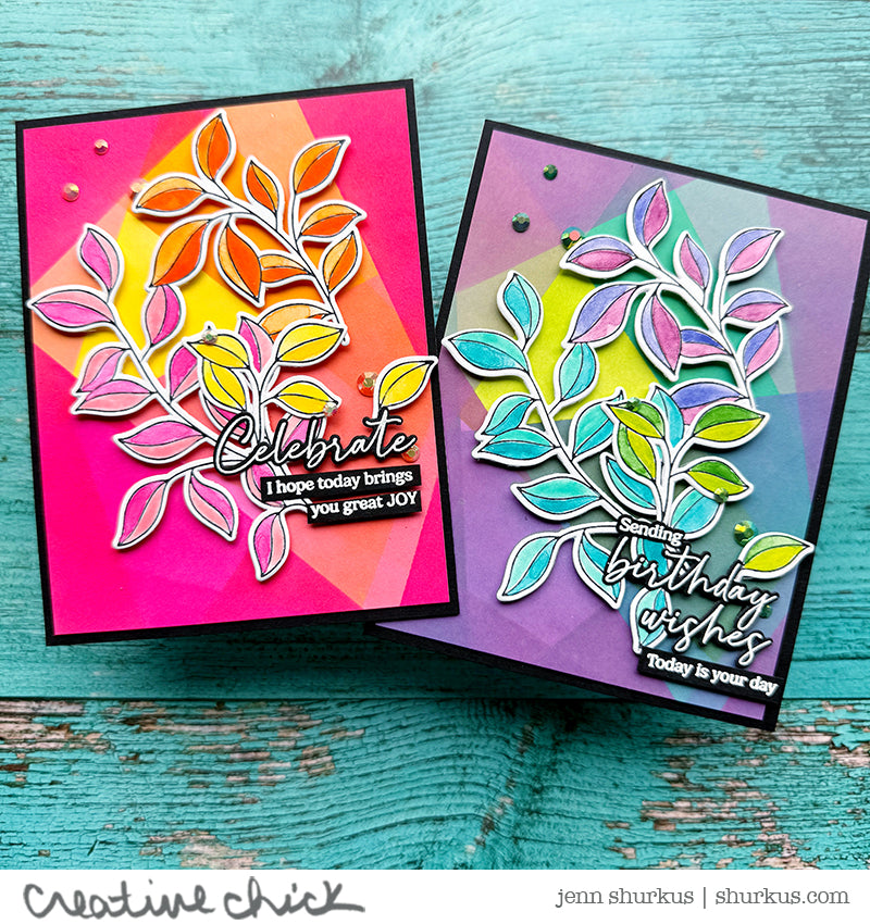 Pinkfresh Studio Joyful Day Press Plates 244624 Vibrant Celebration Cards | color-code:ALT02