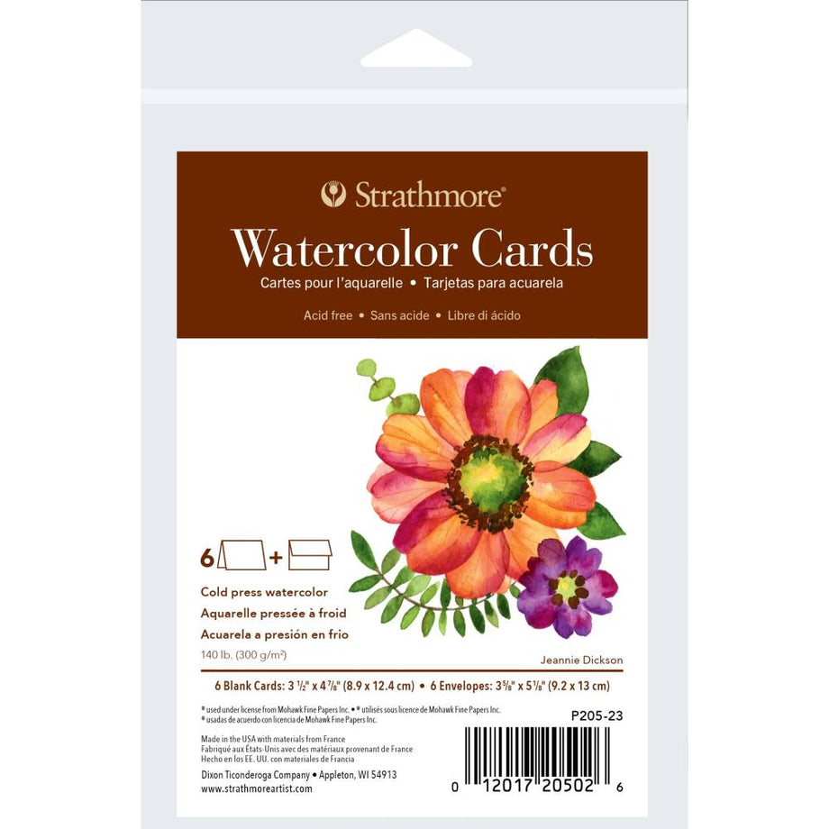 Strathmore Ready Cut Watercolor Paper, Cold Press, 8 x 10 Inches, 10 Sheets