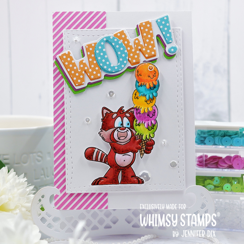 Whimsy Stamps Red Panda Fun Clear Stamps DP1116 WOW!