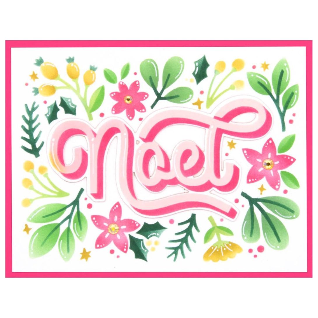 STN-067 Spellbinders Layered Noel Foliage Stencils noel