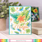 Waffle Flower Tropical Leaves Texture Die 421378 mahalo