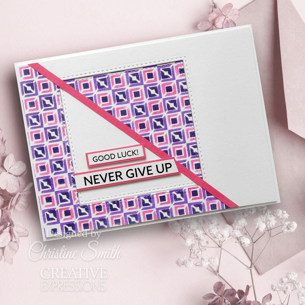 Creative Expressions Diamonds in Making Mini Stencils cemlsdiam good luck