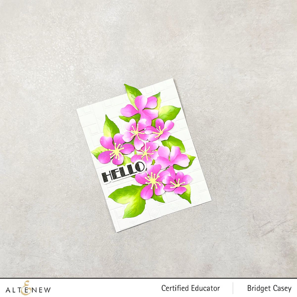 Altenew Zellige Tiles 3D Embossing Folder ALT7884 flowers