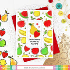 Waffle Flower Fruity Background Hot Foil Plate 421454 all ripe