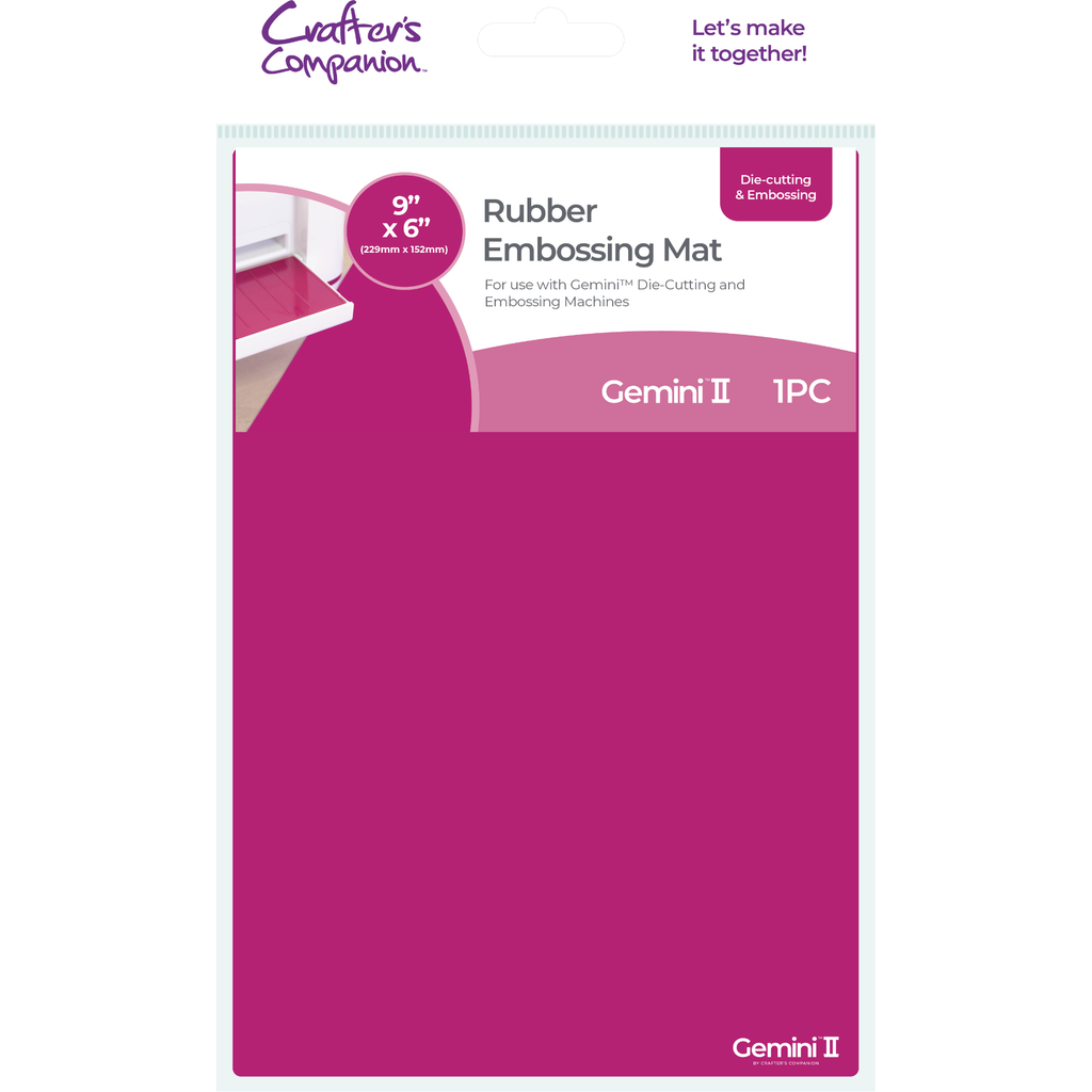 Gemini II 9 x 6 Rubber Embossing Mat gemii9x6-acc-rubm