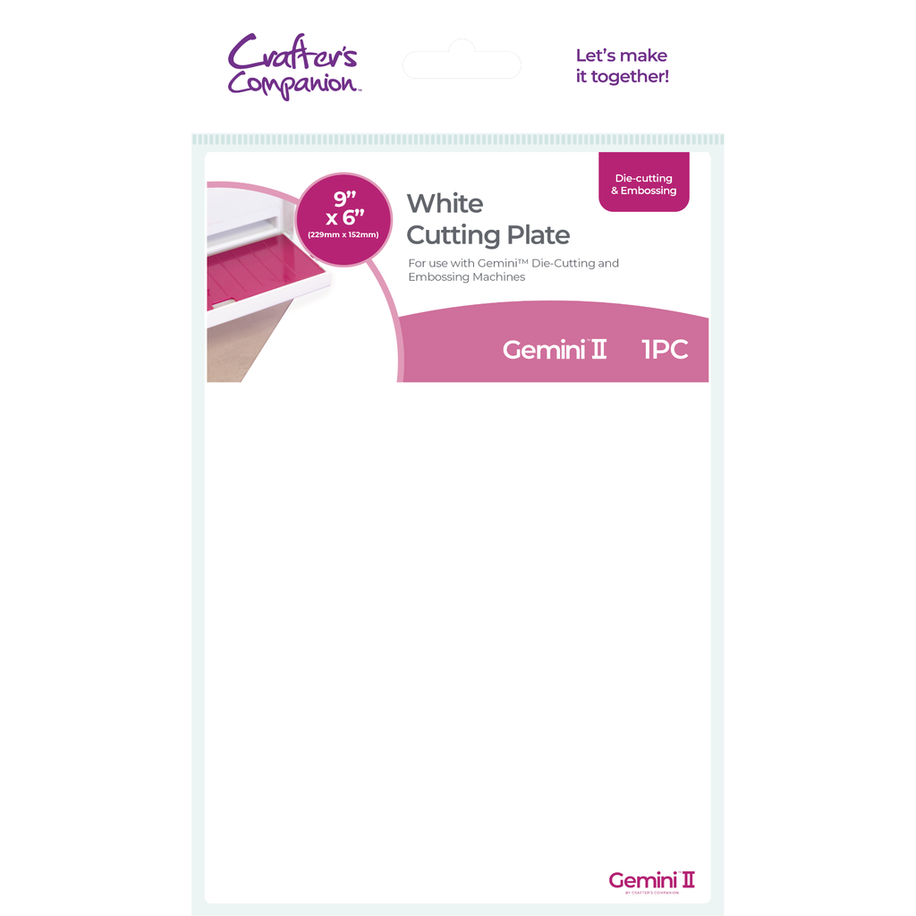 Gemini II 9 x 6 White Cutting Plate gemii9x6-acc-whcpl