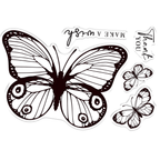 Crafter's Companion Peacock Butterfly Stamp And Die Set sd-bb-std-pea Detailed Stamp View