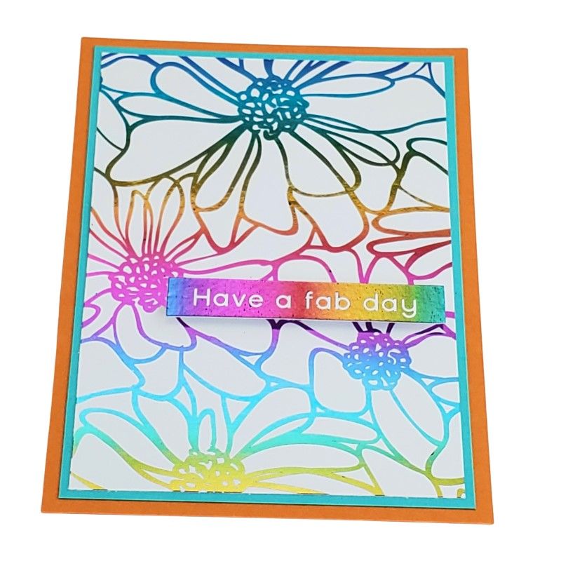 Therm O Web Deco Foil Bold Blooms Toner Card Fronts 5687 Fab Day
