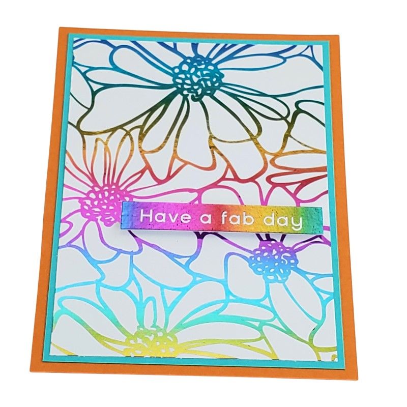 Therm O Web Deco Foil Bold Blooms Toner Card Fronts 5687 Fab Day