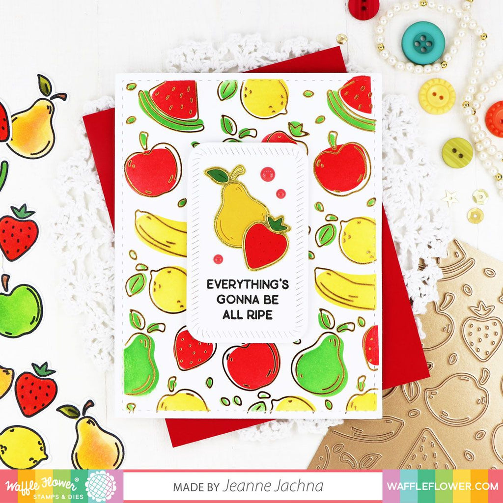 Waffle Flower Fruity Texture Die 421456 all ripe