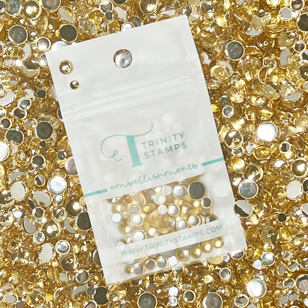 Trinity Stamps Golden Reflection Baubles Embellishment Mix emb-0139