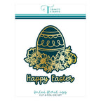 Trinity Stamps Foiled Floral Egg Cut & Foil Die Set tmd-284