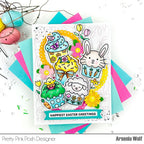 Pretty Pink Posh Easter Cupcakes Clear Stamp and Die Set easter