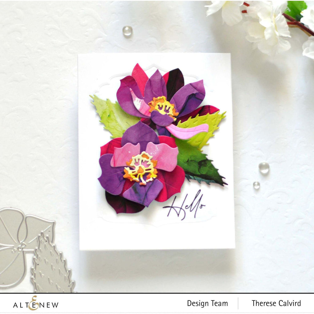 Altenew Elegant Saying Dies ALT7868 flowers