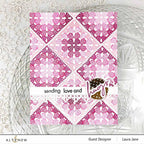 Altenew Mini Delight Granny Squares Clear Stamp and Die Set ALT7862BN purple