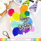 Waffle Flower Balloon Background Stencil Trio 421355 happy birthday