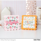 Pretty Pink Posh Mini Scallop Card Dies Love You