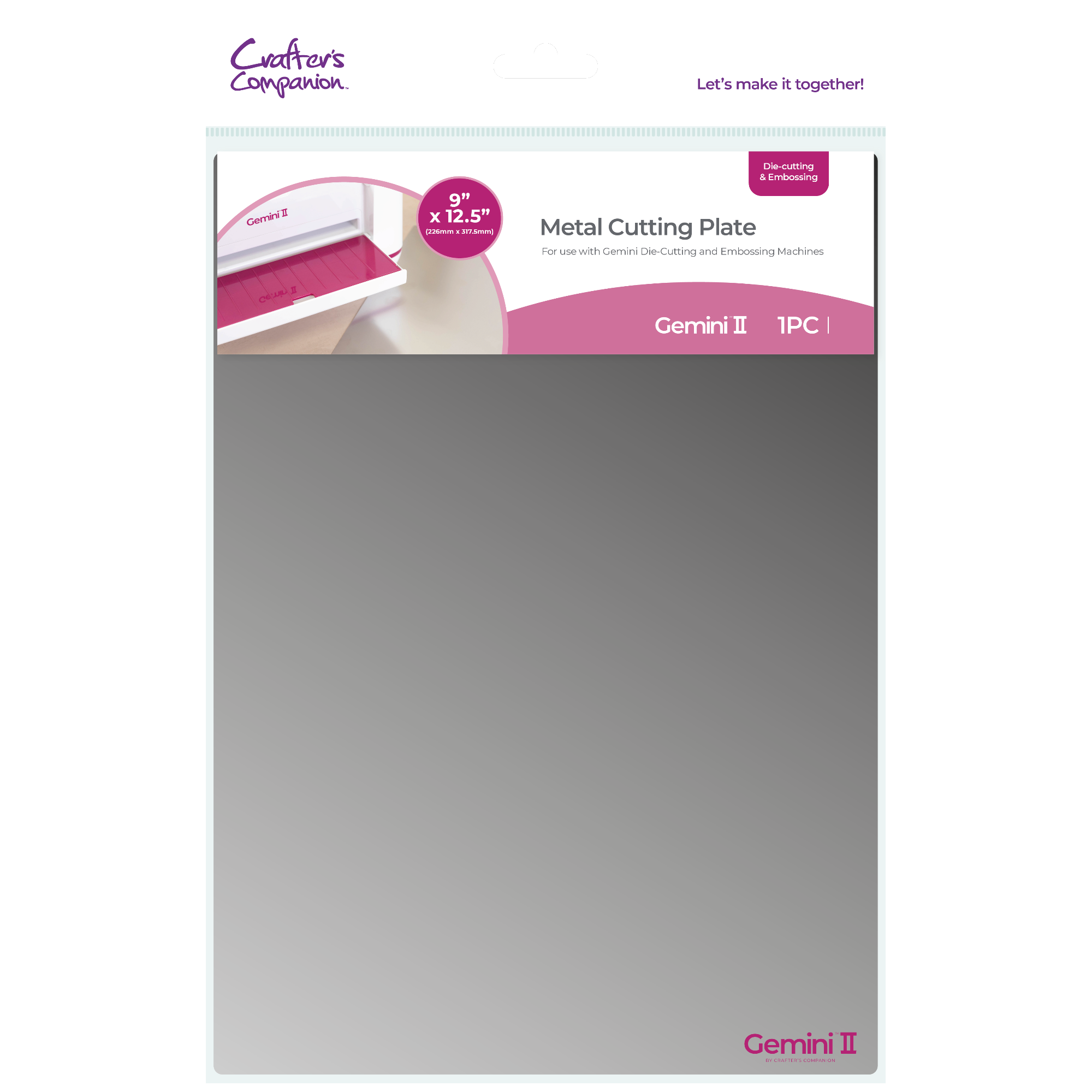 Gemini II 9 x 12.5 Metal Cutting Plate gemii-acc-metp