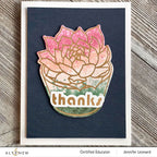 Altenew Spark Joy Potted Succulent Add-On Dies  ALT7948DIE watercolor