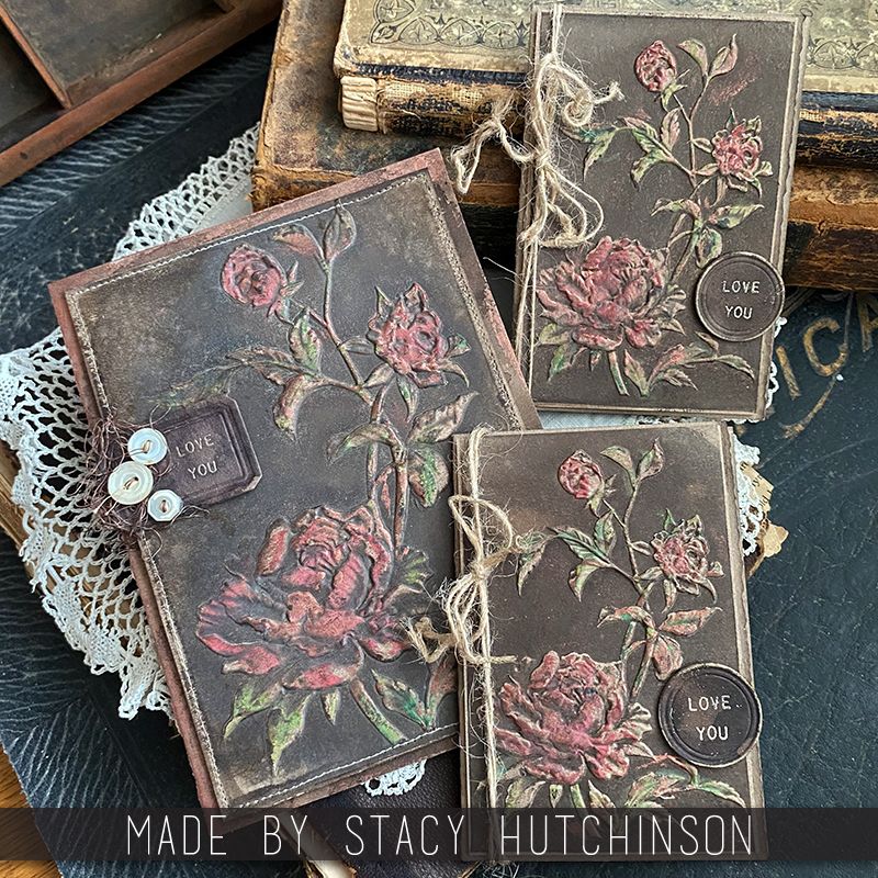 Tim Holtz Distress Scorched Timber January 2024 Ink Pad And Reinker Bundle Ranger Love You Cards
