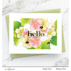 Altenew Spark Joy Decorative Flowers Stencil and Hot Foil Plate Set ALT7789BN Hello