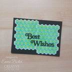 Creative Expressions Hidden Cubes Mini Stencils cemlscube best wishes