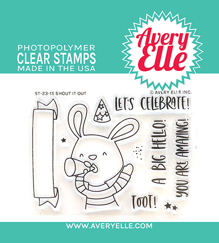 Avery Elle Shout It Out Clear Stamp Set